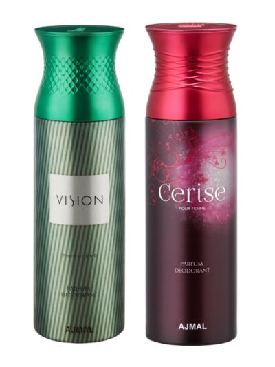 Ajmal Vision & Cerise Deodorants for Men & Women (pack of 2)