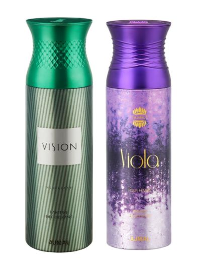 Ajmal Vision & Viola Deodorants for Men & Women (pack of 2)