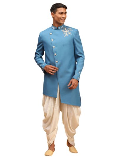 Men's Silk Blend Sherwani Set