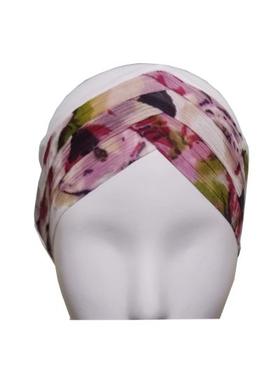 Water Print Turban Bonnet Inner Cap