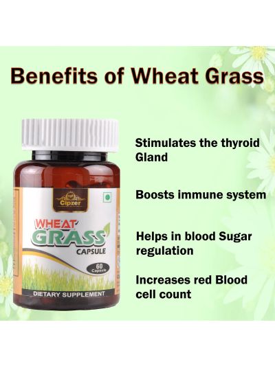Cipzer Wheat Grass Capsule (60 caps)