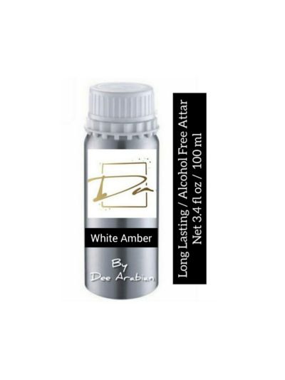 Dee Arabian White Amber Attar Alcohol Free (100ml)