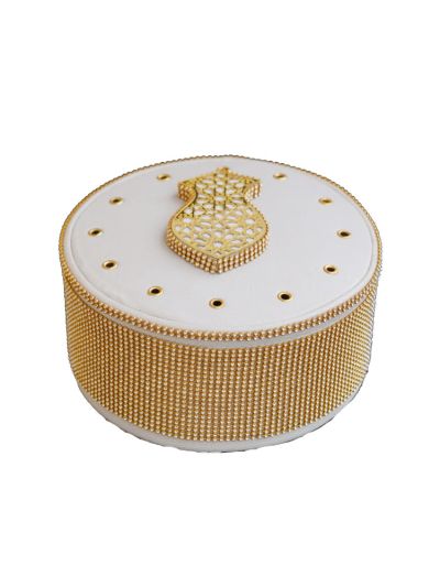 White & Golden Sufi Cap With Nalain Paak