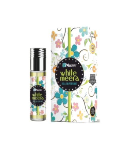 Meena White Meera Attar - 8ML (Silver Series)