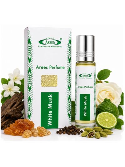 Arees White Musk | Soft, Clean, Musky | Attar 8ml