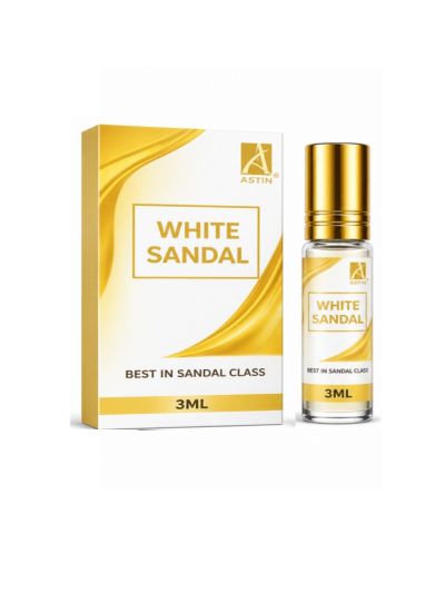 Astin White Sandal Attar | Soft, Sandalwood, Elegant (3 ml & 6 ml)