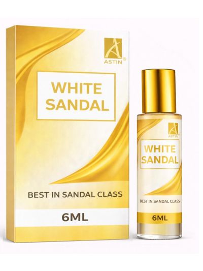 Astin White Sandal Attar | Soft, Sandalwood, Elegant (3 ml & 6 ml)