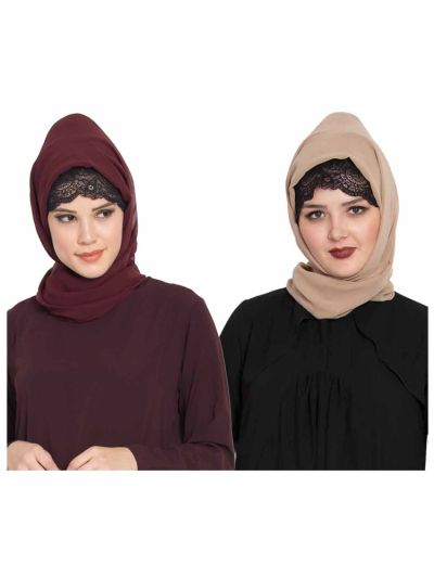 Combo Super Fine Georgette Hijab (Set of 2)