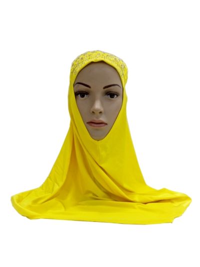 Yellow Stone Work Instant Kids Hijab
