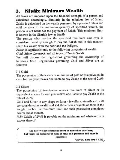 ZAKAH – The Religious Tax of Islam (Brief Guidelines)